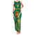 Custom South Africa Cricket Family Matching Tank Maxi Dress and Hawaiian Shirt Lion Mascot With Protea - Wonder Print Shop