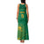 Custom South Africa Cricket Family Matching Tank Maxi Dress and Hawaiian Shirt Lion Mascot With Protea - Wonder Print Shop