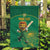 Custom South Africa Cricket Garden Flag Lion Mascot With Protea - Wonder Print Shop