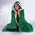 Custom South Africa Cricket Hooded Blanket Lion Mascot With Protea