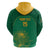 Custom South Africa Cricket Hoodie Lion Mascot With Protea - Wonder Print Shop