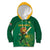 Custom South Africa Cricket Kid Hoodie Lion Mascot With Protea - Wonder Print Shop