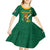 Custom South Africa Cricket Kid Short Sleeve Dress Lion Mascot With Protea - Wonder Print Shop