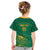 Custom South Africa Cricket Kid T Shirt Lion Mascot With Protea - Wonder Print Shop