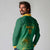 Custom South Africa Cricket Long Sleeve Polo Shirt Lion Mascot With Protea - Wonder Print Shop