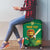 Custom South Africa Cricket Luggage Cover Lion Mascot With Protea - Wonder Print Shop