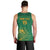 Custom South Africa Cricket Men Tank Top Lion Mascot With Protea - Wonder Print Shop