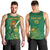 Custom South Africa Cricket Men Tank Top Lion Mascot With Protea - Wonder Print Shop