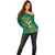 Custom South Africa Cricket Off Shoulder Sweater Lion Mascot With Protea - Wonder Print Shop