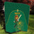 Custom South Africa Cricket Quilt Lion Mascot With Protea - Wonder Print Shop