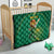 Custom South Africa Cricket Quilt Lion Mascot With Protea - Wonder Print Shop