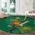 Custom South Africa Cricket Round Carpet Lion Mascot With Protea