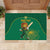 Custom South Africa Cricket Rubber Doormat Lion Mascot With Protea - Wonder Print Shop