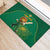 Custom South Africa Cricket Rubber Doormat Lion Mascot With Protea - Wonder Print Shop