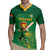 Custom South Africa Cricket Rugby Jersey Lion Mascot With Protea - Wonder Print Shop