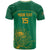 Custom South Africa Cricket T Shirt Lion Mascot With Protea - Wonder Print Shop