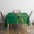 Custom South Africa Cricket Tablecloth Lion Mascot With Protea - Wonder Print Shop