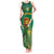 Custom South Africa Cricket Tank Maxi Dress Lion Mascot With Protea