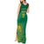 Custom South Africa Cricket Tank Maxi Dress Lion Mascot With Protea