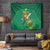 Custom South Africa Cricket Tapestry Lion Mascot With Protea