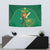 Custom South Africa Cricket Tapestry Lion Mascot With Protea