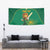 Custom South Africa Cricket Tapestry Lion Mascot With Protea