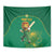 Custom South Africa Cricket Tapestry Lion Mascot With Protea