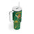 Custom South Africa Proteas Cricket Tumbler With Handle Lion Mascot With Protea