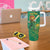 Custom South Africa Proteas Cricket Tumbler With Handle Lion Mascot With Protea