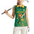 Custom South Africa Cricket Women Sleeveless Polo Shirt Lion Mascot With Protea - Wonder Print Shop