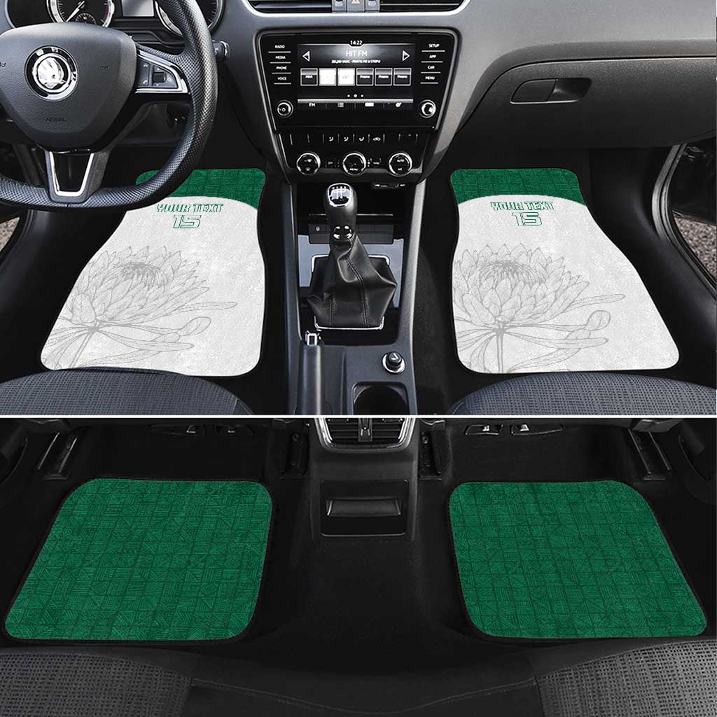 Custom South Africa Cricket Car Mats Go Proteas - Wonder Print Shop