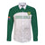 Custom South Africa Cricket Long Sleeve Button Shirt Go Proteas - Wonder Print Shop