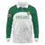 Custom South Africa Cricket Long Sleeve Polo Shirt Go Proteas - Wonder Print Shop