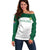 Custom South Africa Cricket Off Shoulder Sweater Go Proteas - Wonder Print Shop