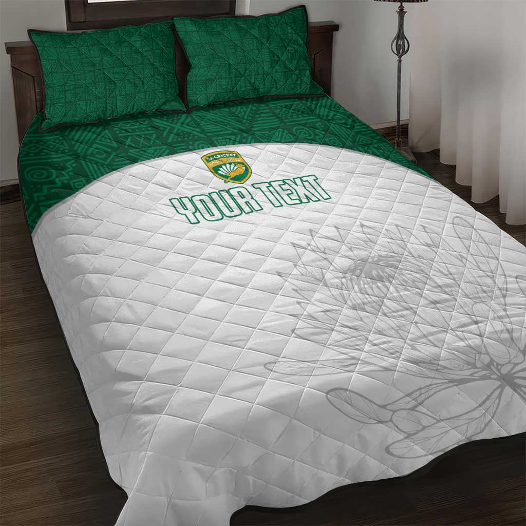 Custom South Africa Cricket Quilt Bed Set Go Proteas