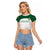 Custom South Africa Cricket Raglan Cropped T Shirt Go Proteas - Wonder Print Shop