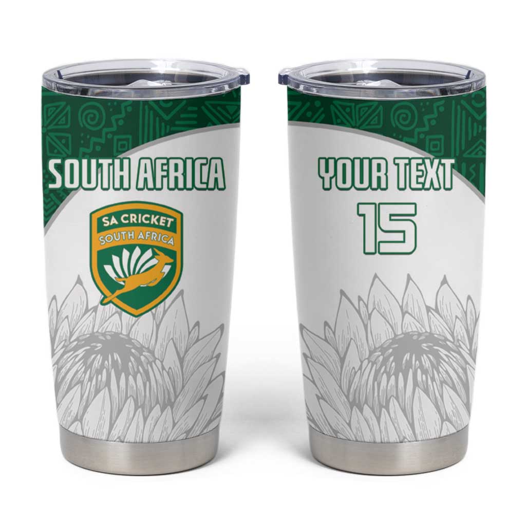 Custom South Africa Cricket Tumbler Cup Go Proteas