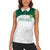 Custom South Africa Cricket Women Sleeveless Polo Shirt Go Proteas - Wonder Print Shop