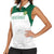 Custom South Africa Cricket Women Sleeveless Polo Shirt Go Proteas - Wonder Print Shop