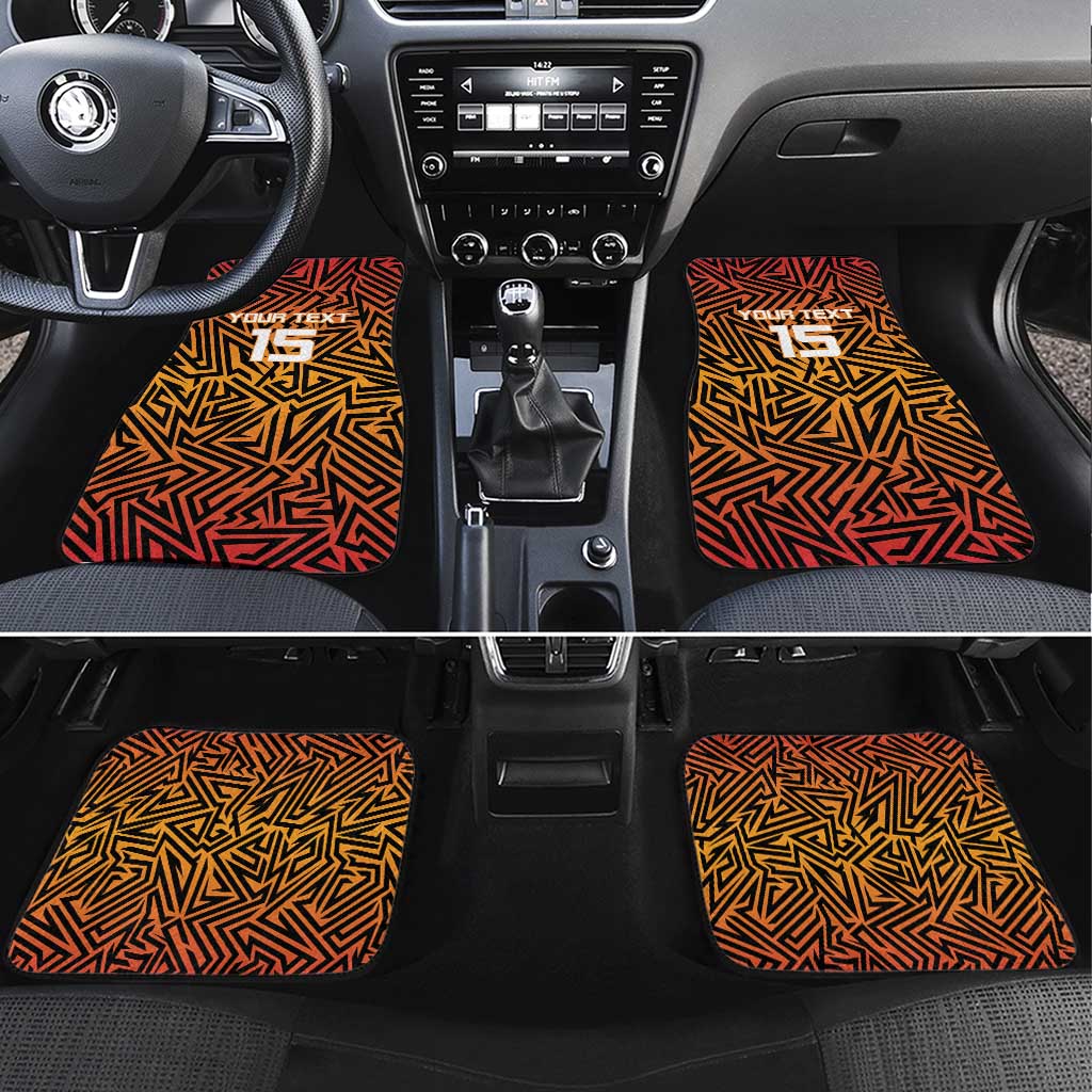 Custom South Africa Eastern Cape Cricket Car Mats Go Sunrisers - Wonder Print Shop