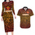 Custom South Africa Eastern Cape Cricket Couples Matching Long Sleeve Bodycon Dress and Hawaiian Shirt Go Sunrisers - Wonder Print Shop