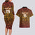 Custom South Africa Eastern Cape Cricket Couples Matching Long Sleeve Bodycon Dress and Hawaiian Shirt Go Sunrisers - Wonder Print Shop