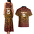 Custom South Africa Eastern Cape Cricket Couples Matching Tank Maxi Dress and Hawaiian Shirt Go Sunrisers - Wonder Print Shop