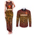 Custom South Africa Eastern Cape Cricket Couples Matching Tank Maxi Dress and Long Sleeve Button Shirt Go Sunrisers - Wonder Print Shop