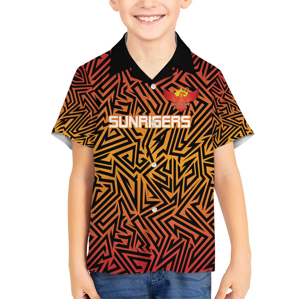 Custom South Africa Eastern Cape Cricket Kid Hawaiian Shirt Go Sunrisers - Wonder Print Shop