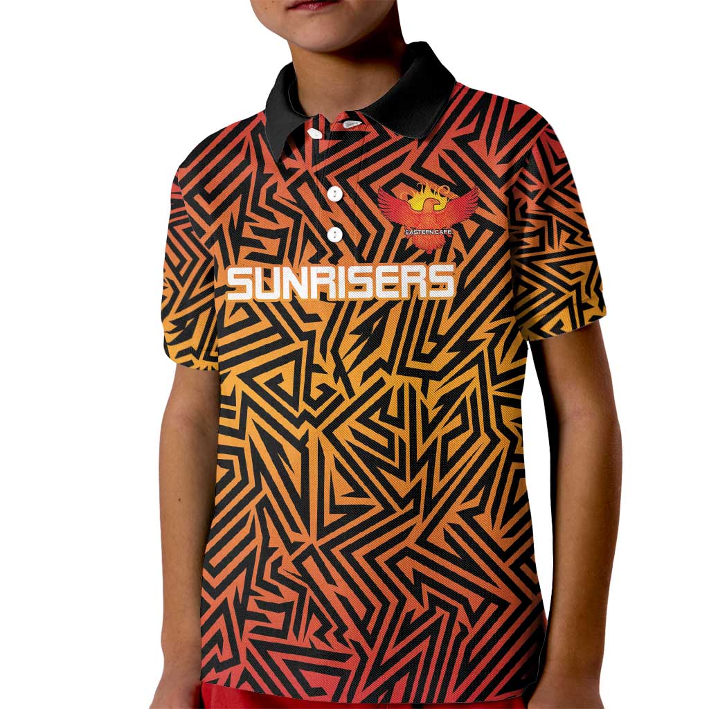 Custom South Africa Eastern Cape Cricket Kid Polo Shirt Go Sunrisers - Wonder Print Shop