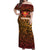 Custom South Africa Eastern Cape Cricket Off Shoulder Maxi Dress Go Sunrisers - Wonder Print Shop