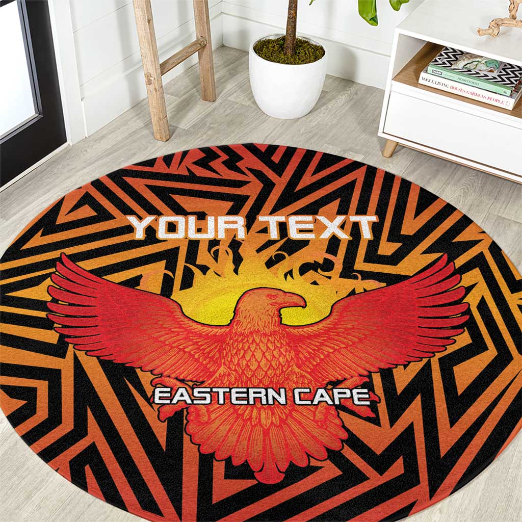 Custom South Africa Eastern Cape Cricket Round Carpet Go Sunrisers