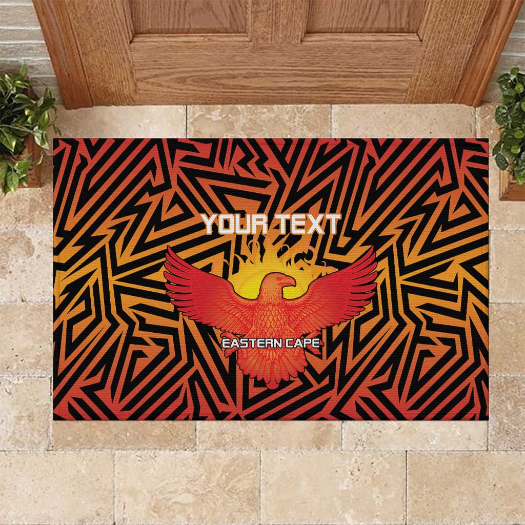 Custom South Africa Eastern Cape Cricket Rubber Doormat Go Sunrisers