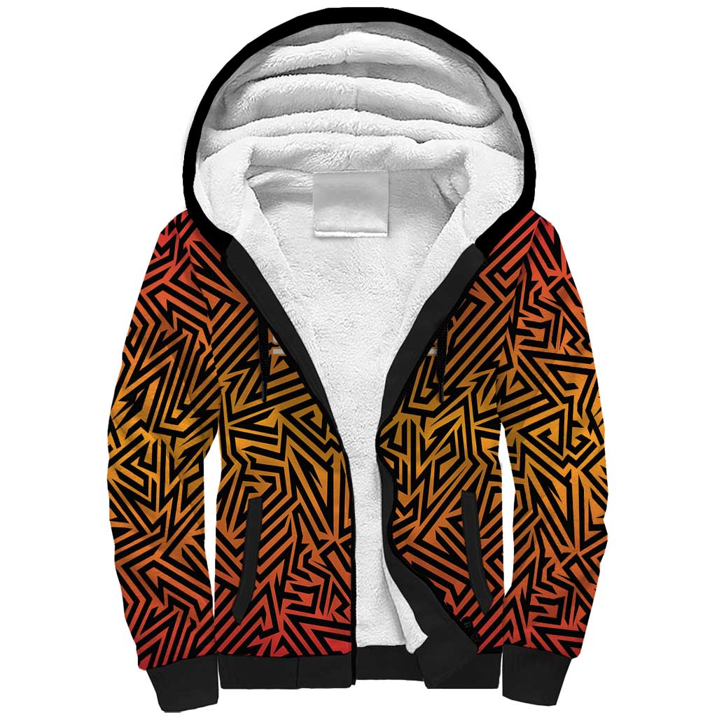 Custom South Africa Eastern Cape Cricket Sherpa Hoodie Go Sunrisers - Wonder Print Shop